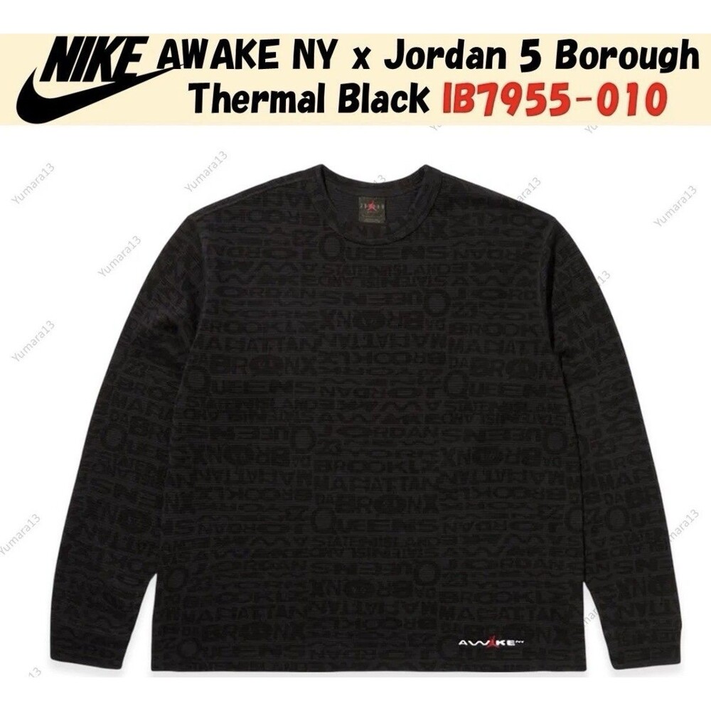 AWAKE NY x Jordan 5 Borough Thermal Black IB7955-010 Medium M NWT